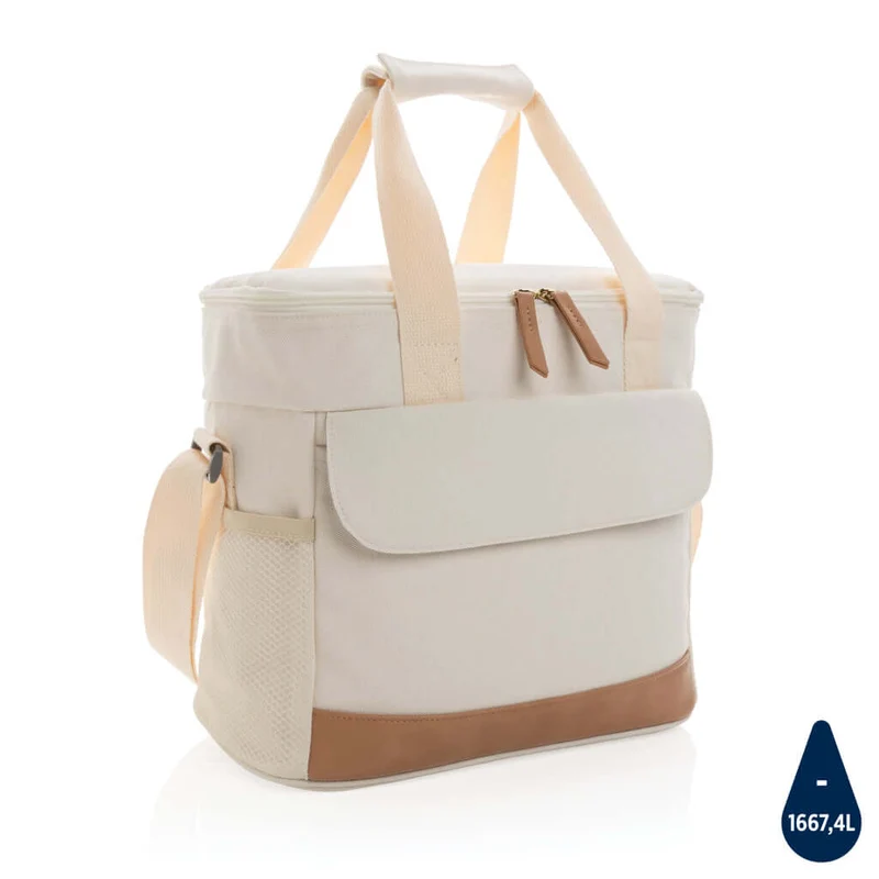 Borsa termica in canvas riciclato 16 once Impact AWARE