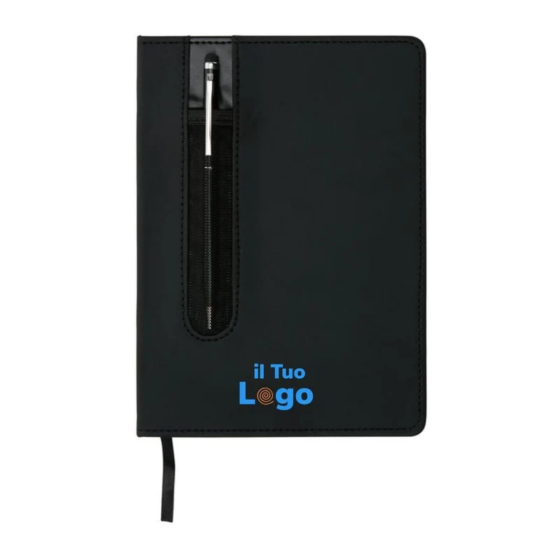 Taccuino A5 Basic con copertina rigida in PU e penna touch