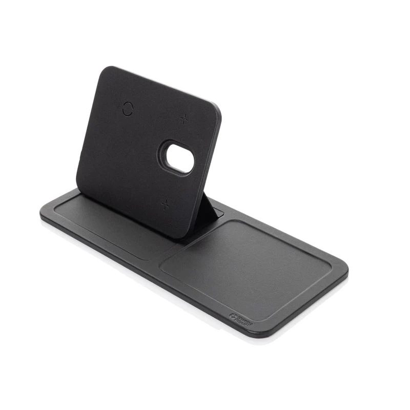 Base di ricarica wireless 3 in 1 Swiss Peak in PU riciclato RCS