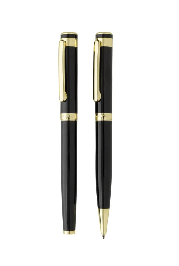 Set di penne deluxe Luca Swiss Peak in ottone riciclato RCS