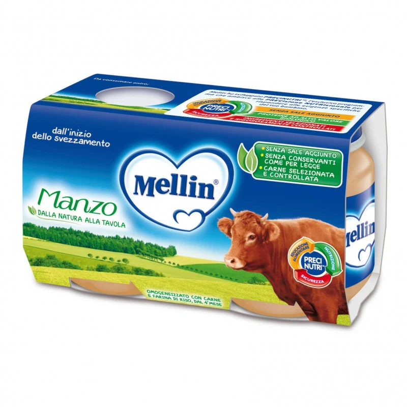 Omogeneizzato Manzo Mellin