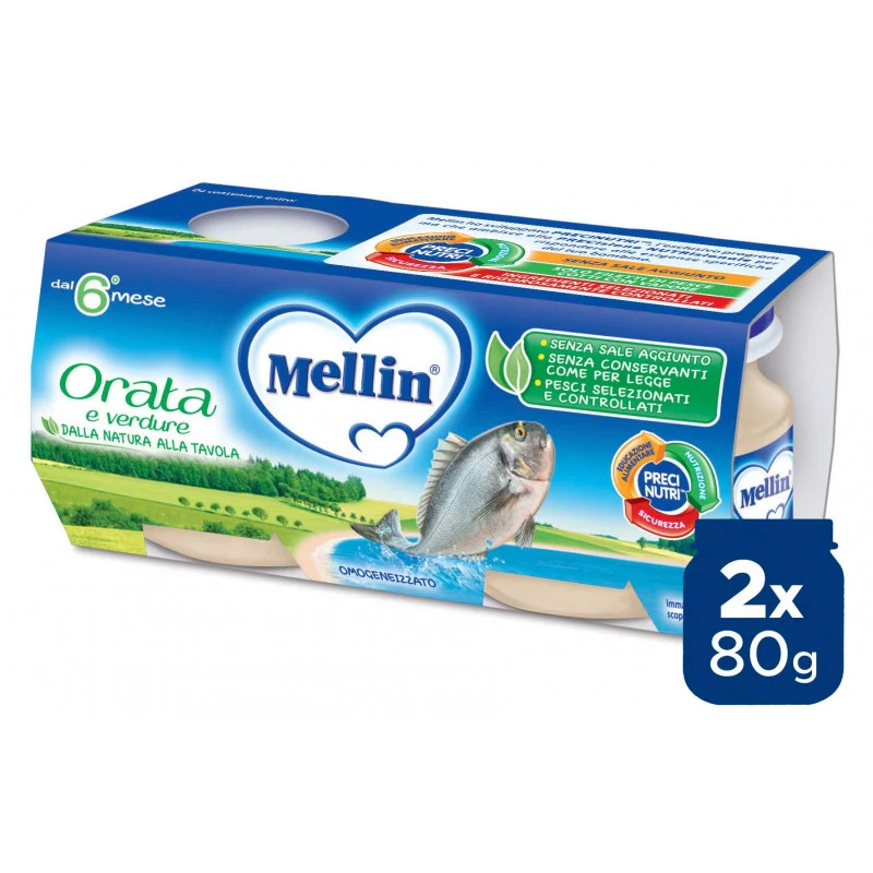 Omogeneizzato Orata Mellin