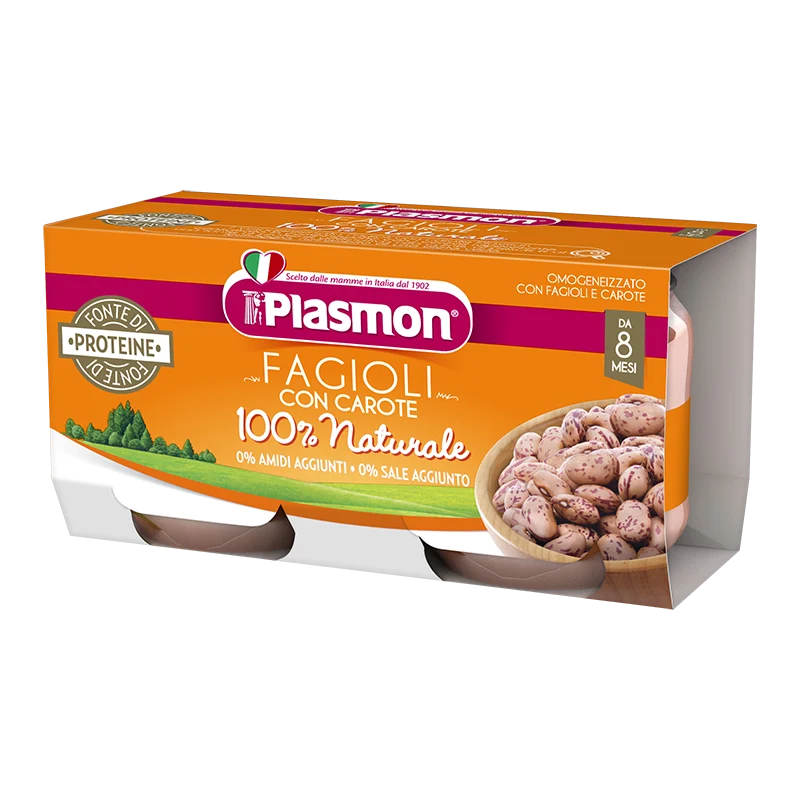 Omogeneizzato Fagioli con Carote Plasmon