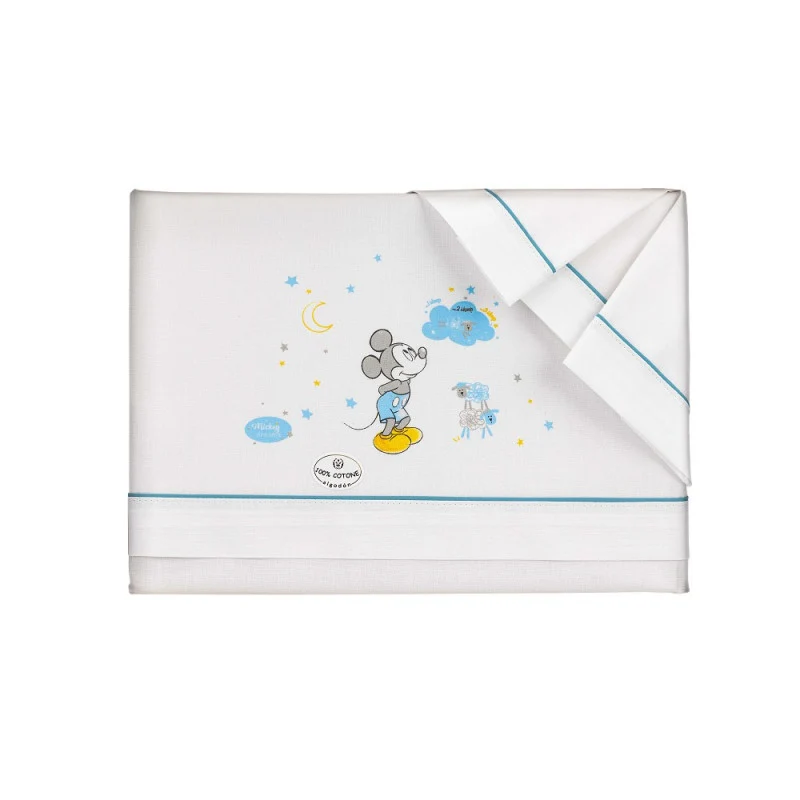 Set Lenzuola per Culla Disney Topolino