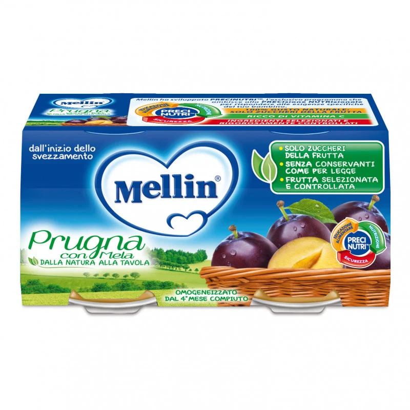 Omogeneizzato Prugna con Mela Mellin