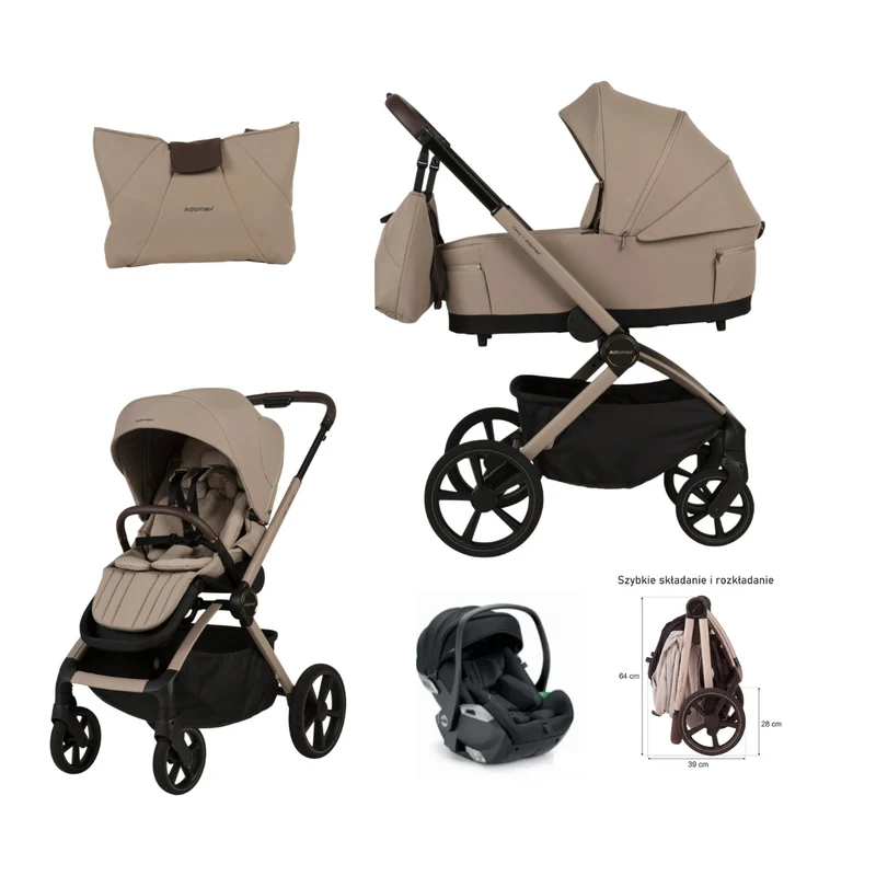 Trio Como Adamex Natura Latte Seggiolino Reclinabile