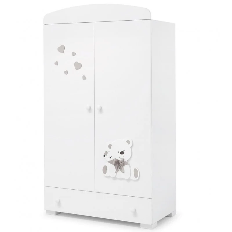 Erbesi - Armadio Tato Bianco-Grigio