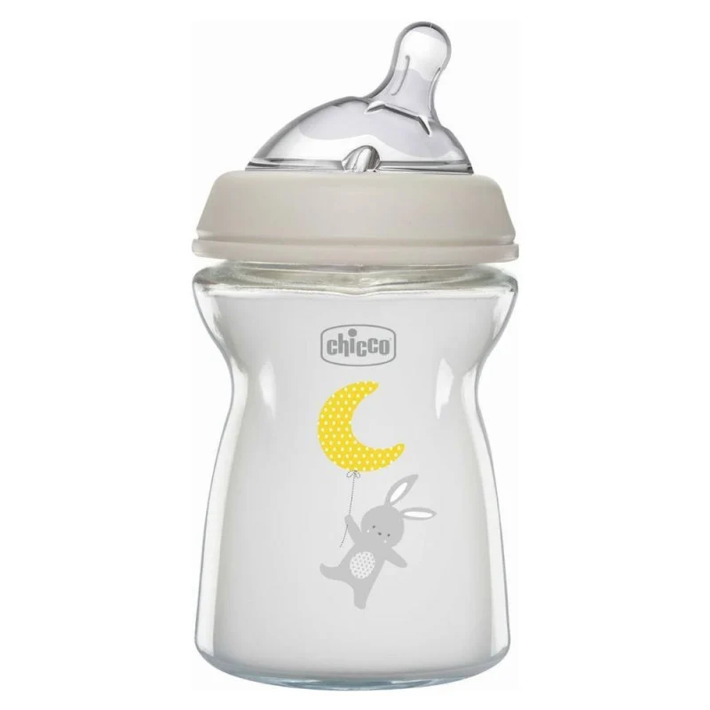 Chicco- Biberon Natural Feeling 250ml Grigio