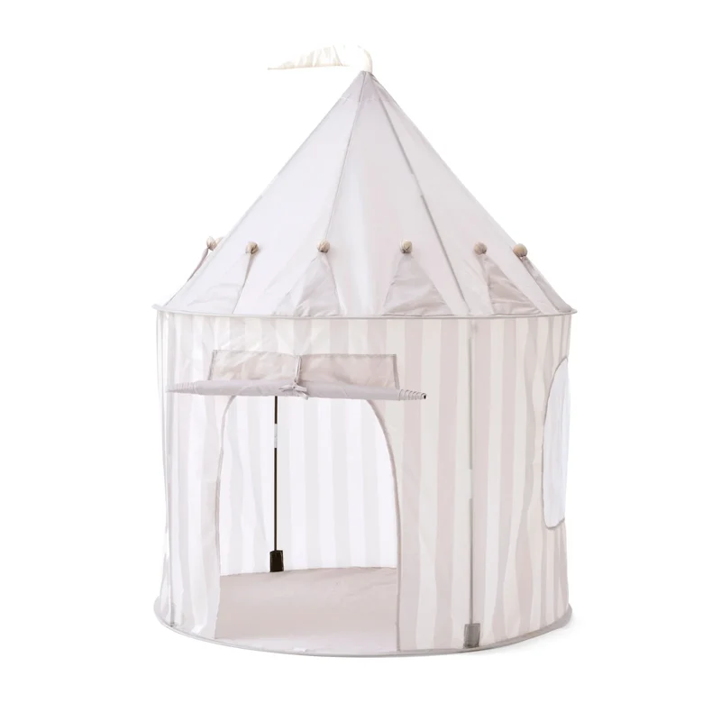 Kid's Concept Tenda da Gioco “Play Tent” a Righe Grigie (Ø 100 cm)