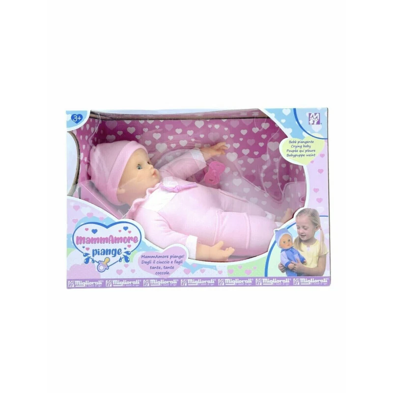 Bambolotto Bimbobello Piangente Rosa