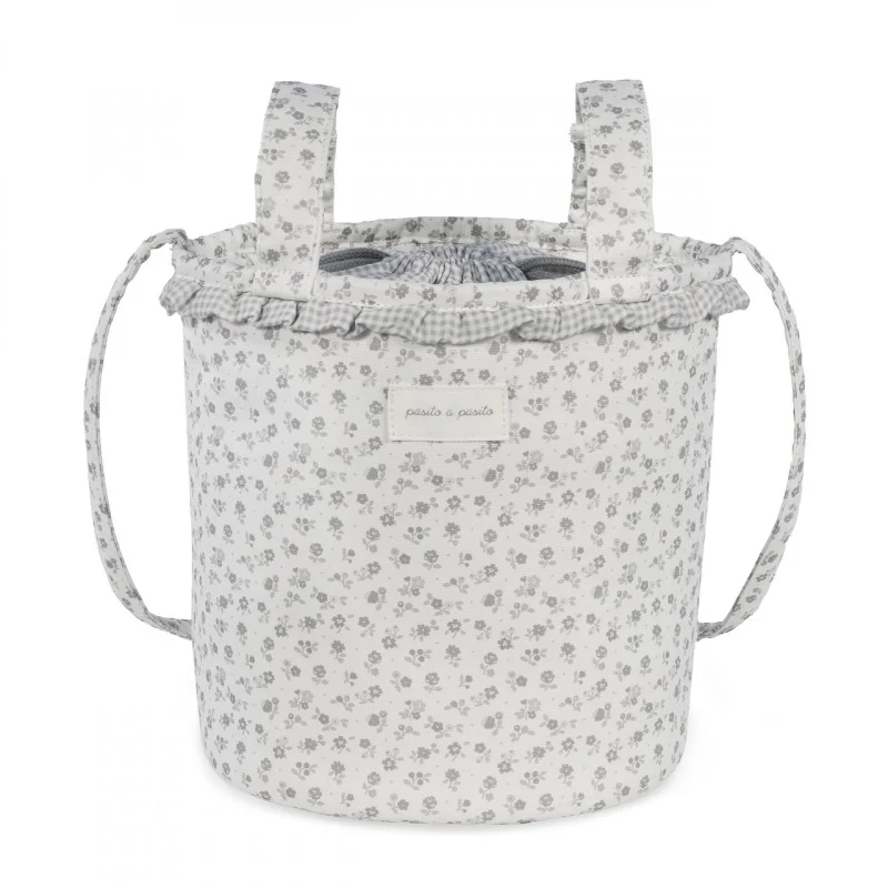 Borsa Bucket Little Bloom Flor Grigio