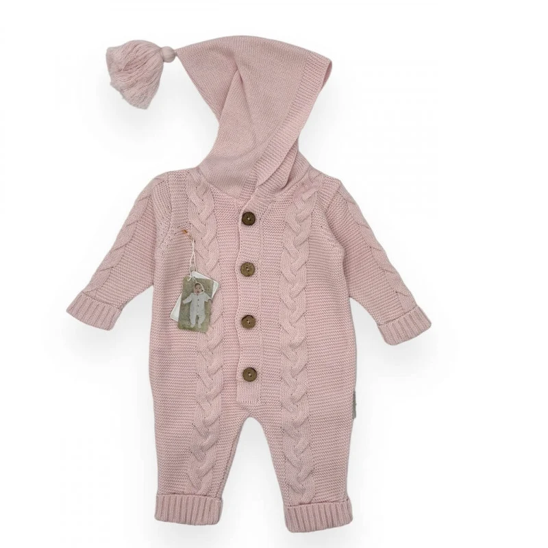 Tutina In Lana Rosa Nazzareno Gabrielli 3/6 Mesi