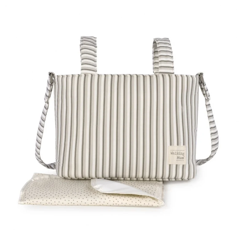Borsa Crossbody Botton Strisce Walking Mum