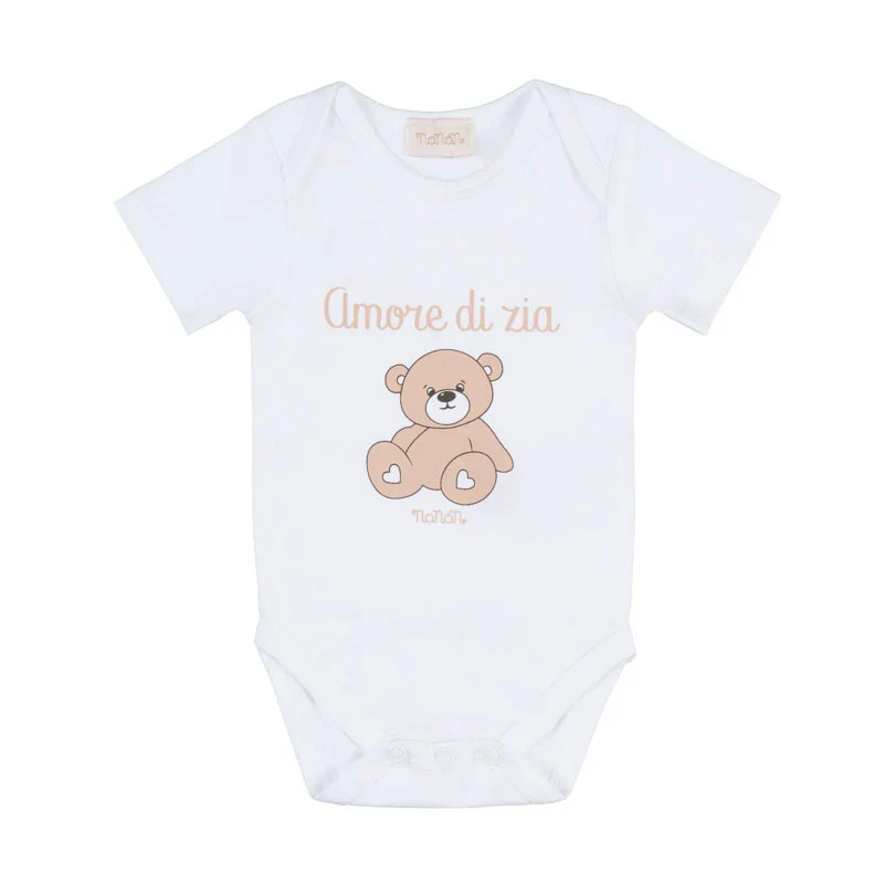 Body Nanan bianco c/scritta “Amore di zia” 3 Mesi