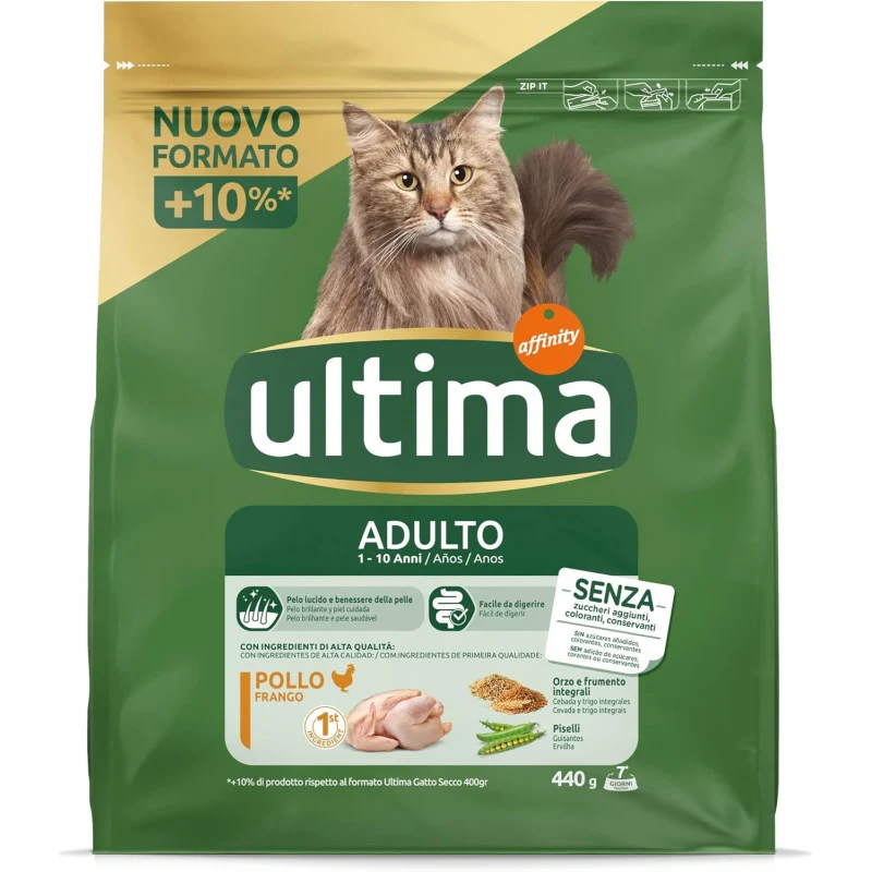 Ultima Cibo per Gatti Adulti con Pollo, 440g