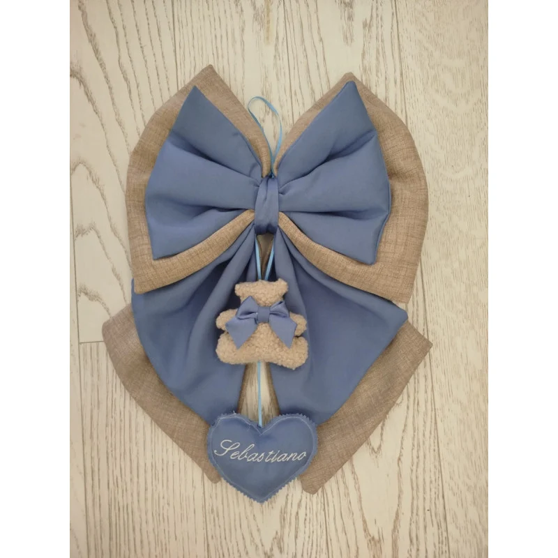 Fiocco Nascita Orsetto Teddy Neonato