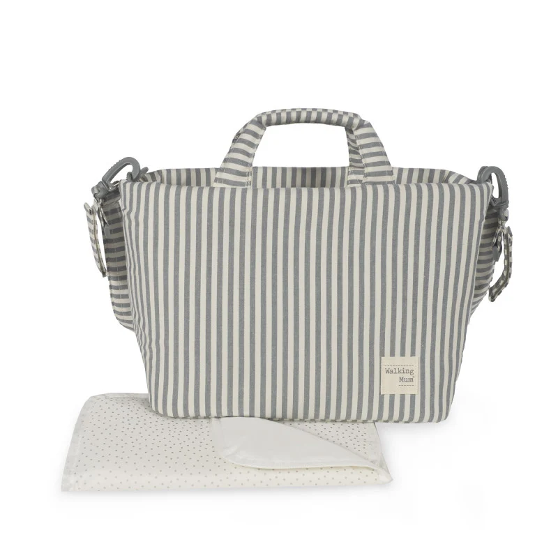 Borsa Fasciatoio Praliné Rayas Matcha