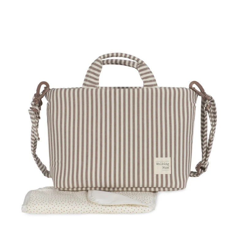Borsa Fasciatoio Praliné Rayas Moka