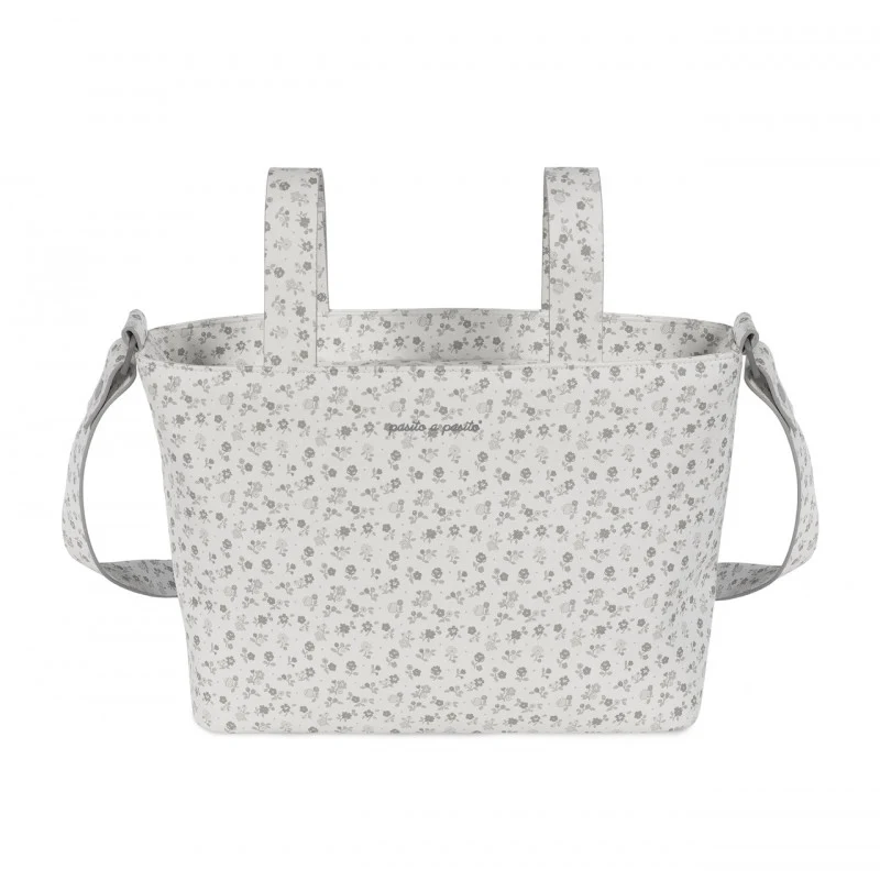 Borsa Crossbody Piel Little Bloom Flor Grigio