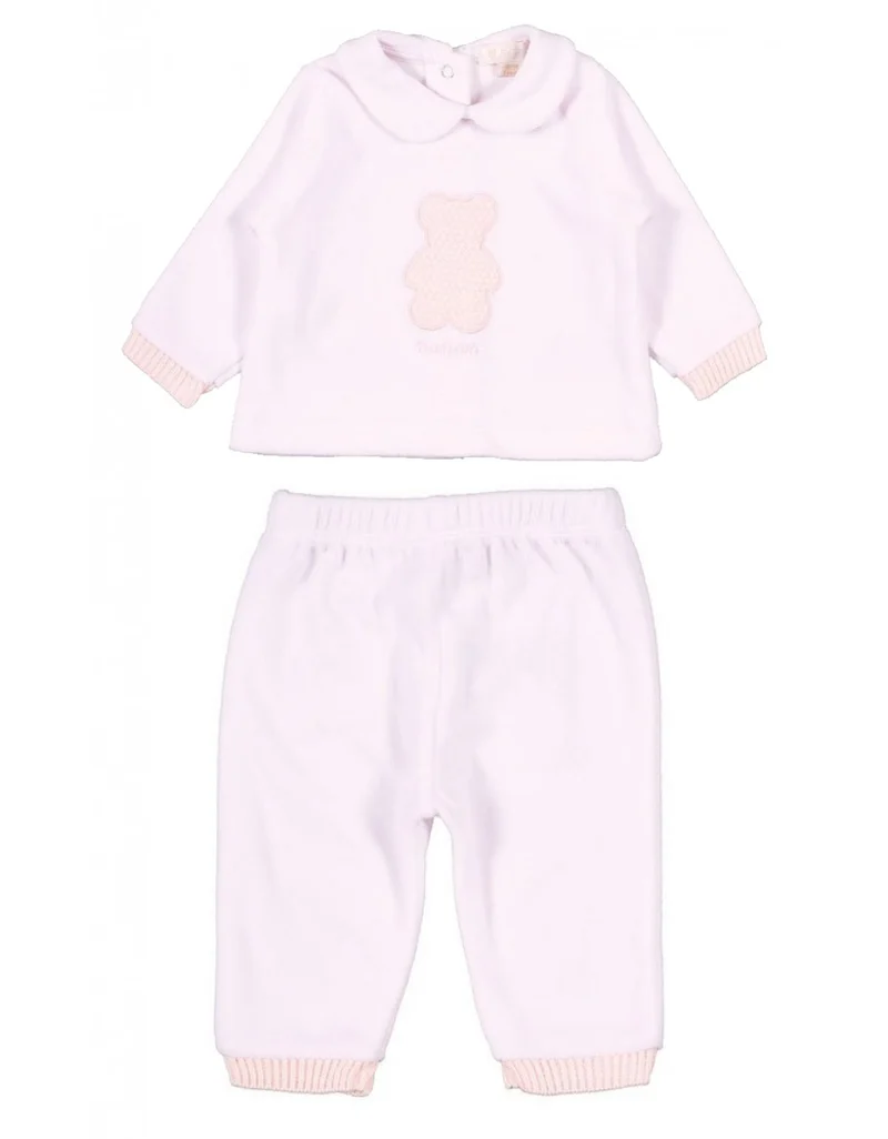 Tutina Nanan 2 pezzi con Orsetto 6 Mesi - Rosa