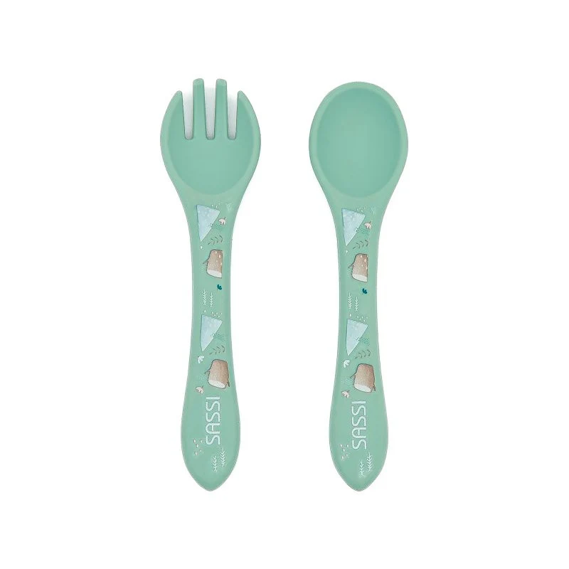 Posate in silicone Orso Munchy