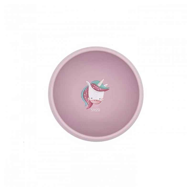 Ciotola con ventosa In Silicone Unicorno Sparkly