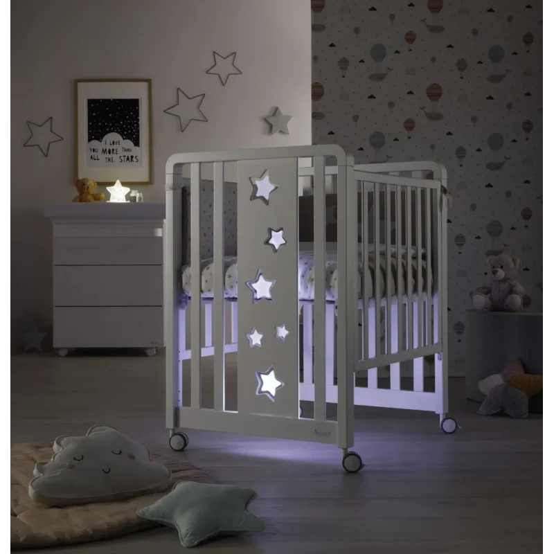 Lettino Glam Lux Con Tessile Glam Bianco