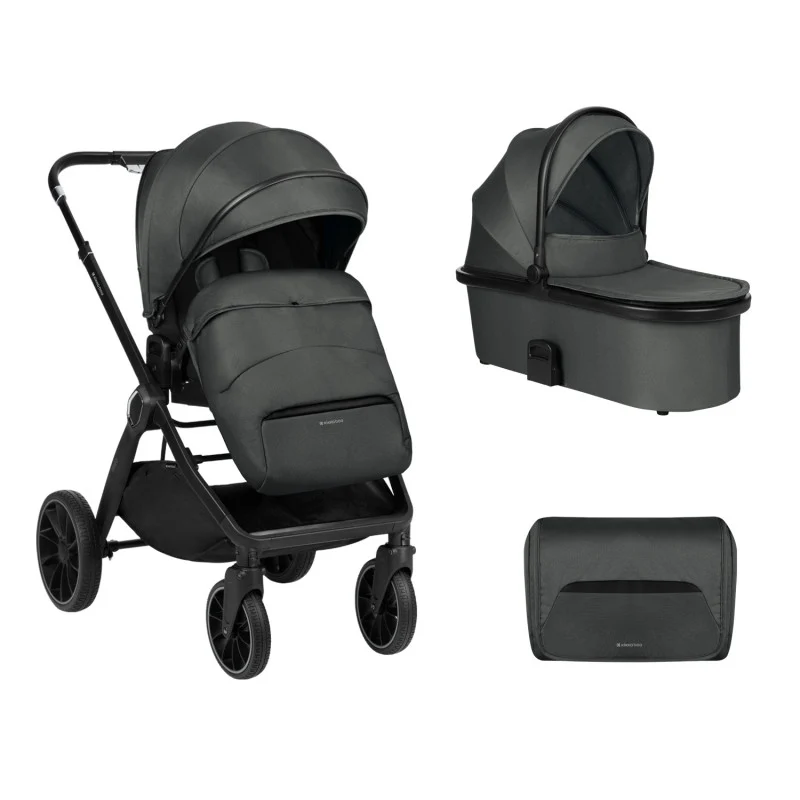 Passeggino Duo Tiffany Kikkaboo Dark Grey