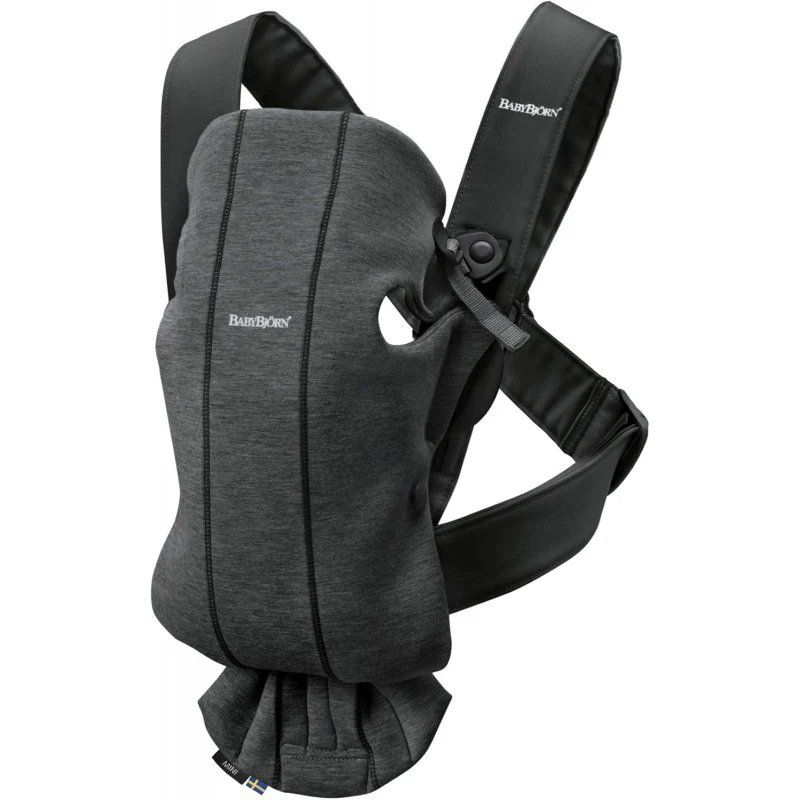BabyBjorn Marsupio Mini Jersey 3D Characoal Grey