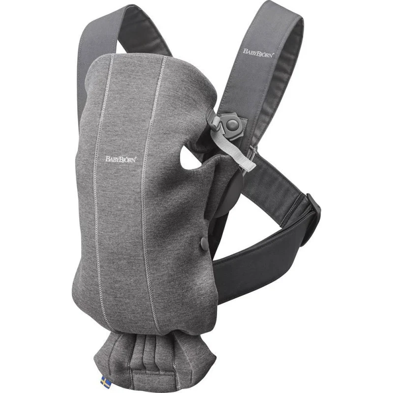 BabyBjorn Marsupio Mini Jersey 3D Grigio Scuro