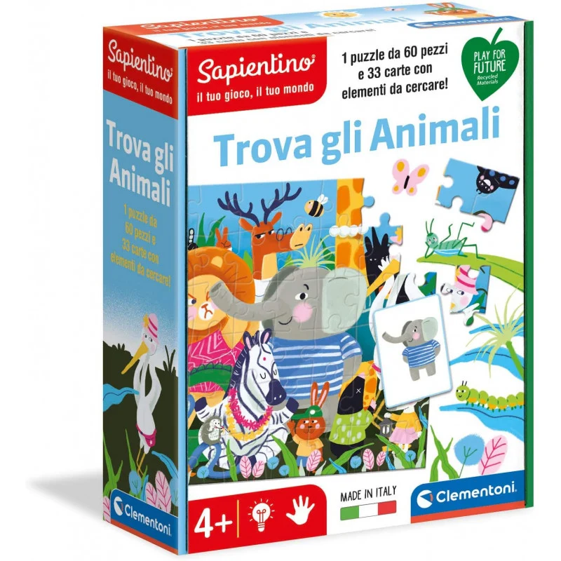 Clementoni Sapientino Cerca e Trova Animali