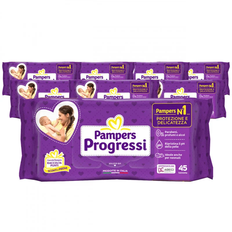 Salviettine Pampers Progressi Pacco Scorta