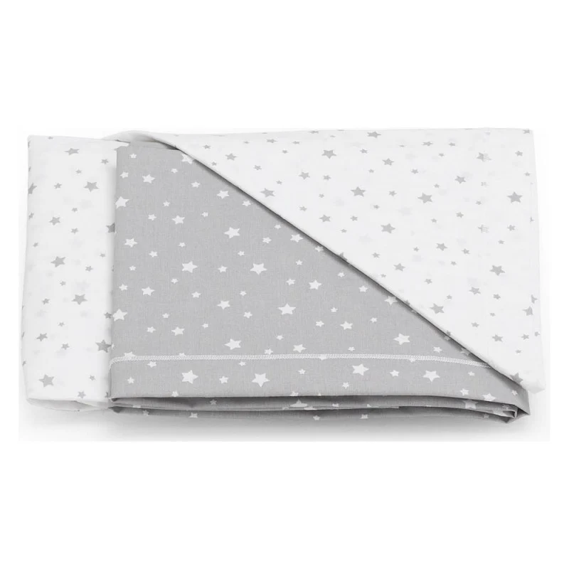 Set Lenzuola per Lettino Grigio
