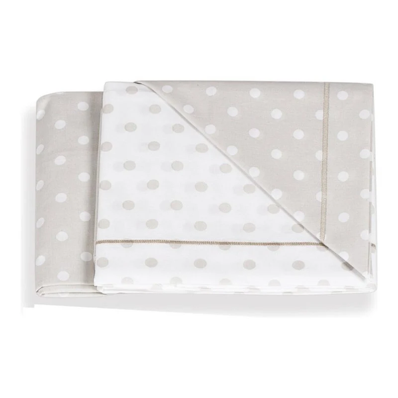 Italbaby - Set Lenzuolino Per Lettino Pois