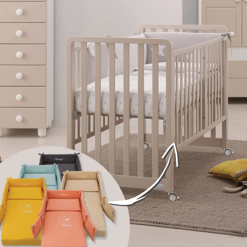 Lettino Glam Avana con Piumone Glammy