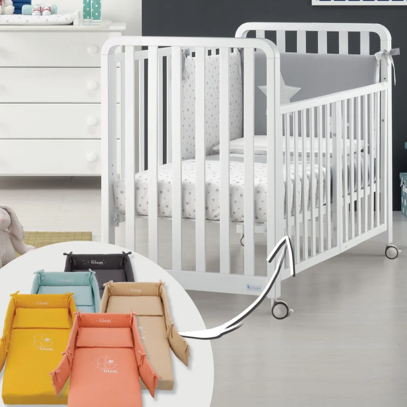Lettino Glam Bianco con Piumone Glammy