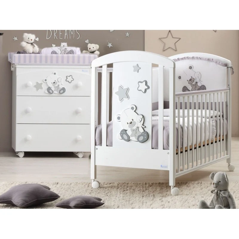 Cameretta Completa Azzurra Design Dido Grigio