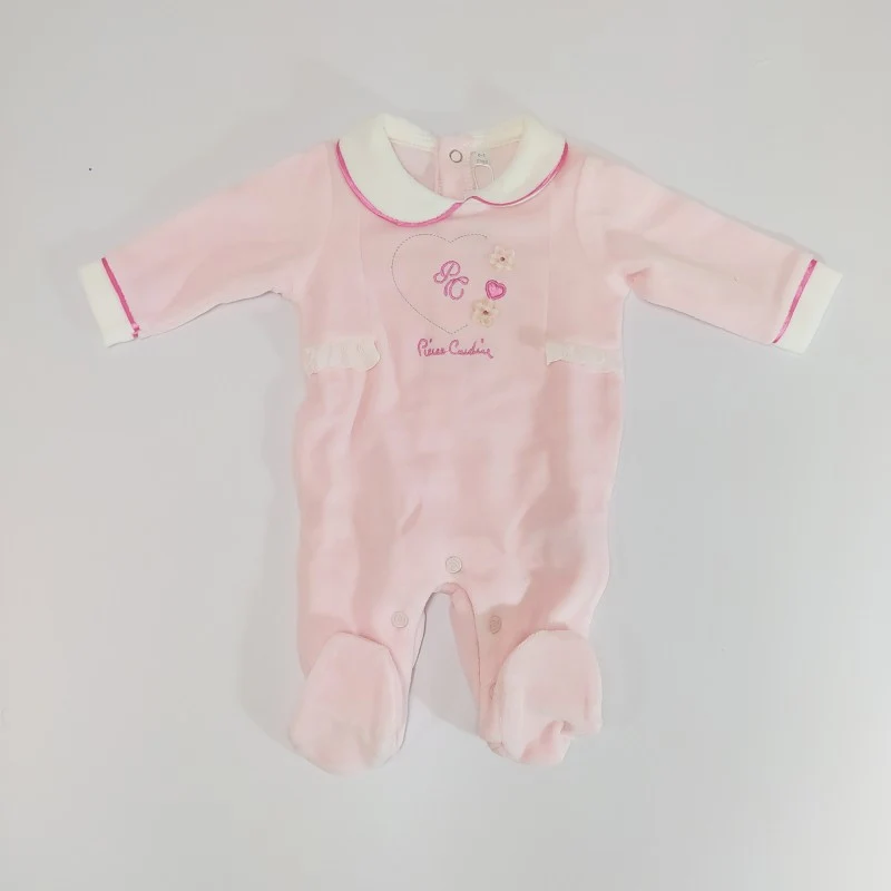 Tutina In Ciniglia Rosa Pierre Cardin