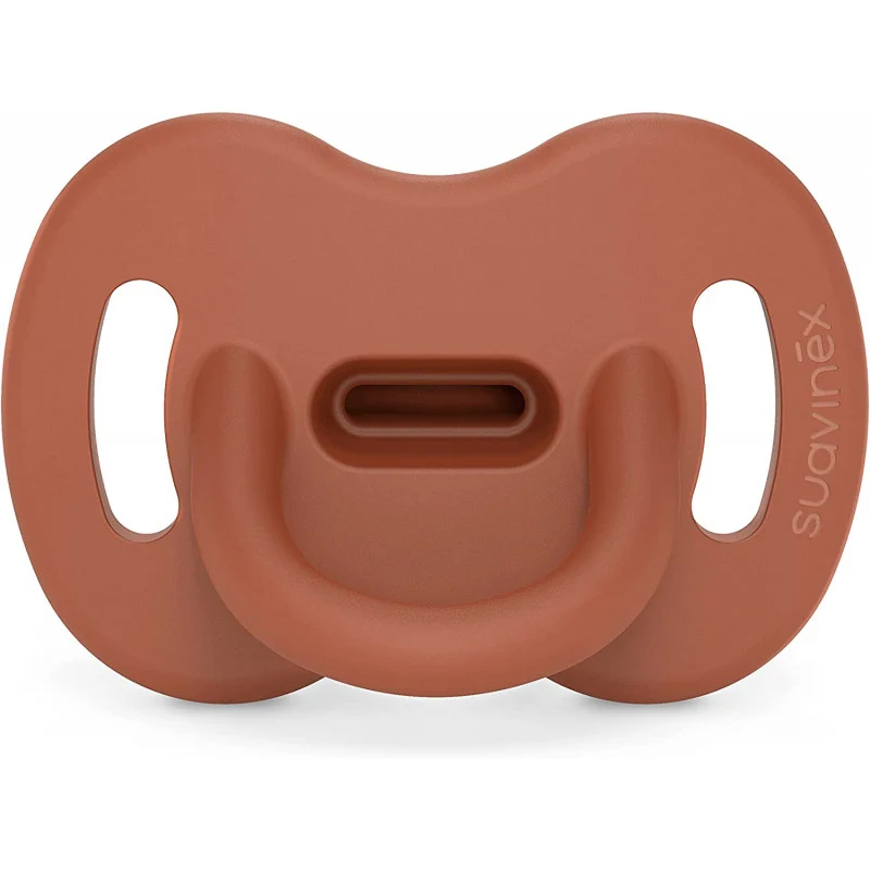 Suavinex - Ciuccio in Silicone 100% - 6/18 Mesi - Orange Sunset