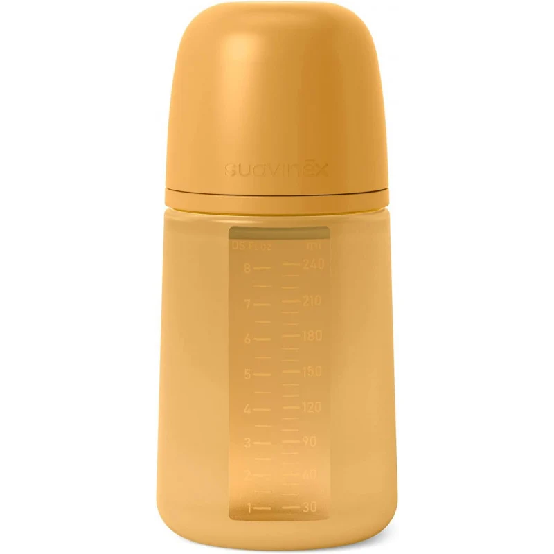 Suavinex - Biberon in Silicone da 240 ml - Colour Essence Mango