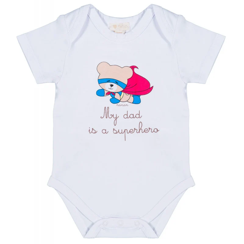 Body Neonato My Dad is a Superhero Nanan - 1 Mese