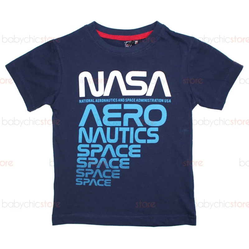T-Shirt NASA - Blu