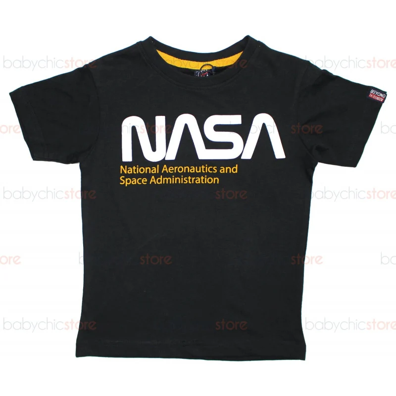 T-Shirt NASA Nera - 4 Anni