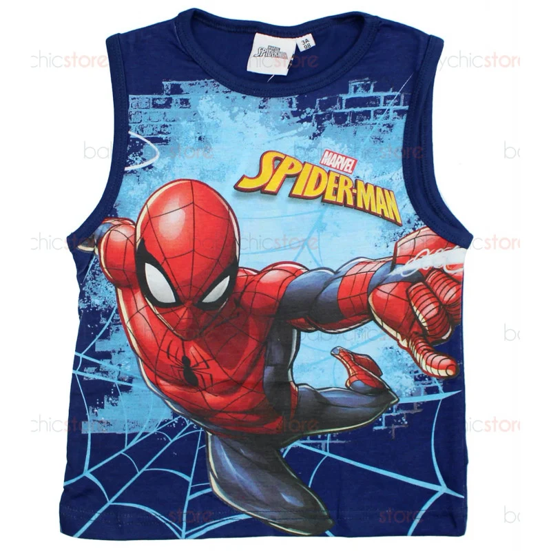 Canotta Spiderman - Blu