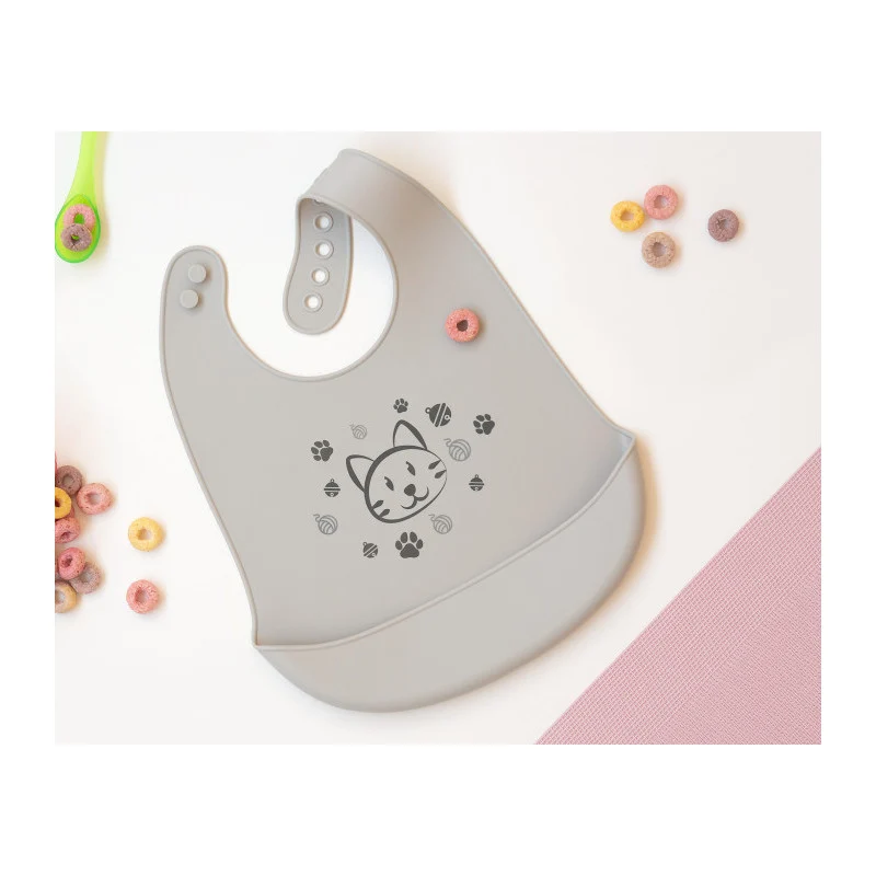 Kiokids - Bavaglino in Silicone - Grigio