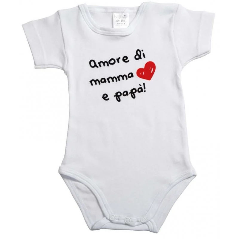 Body Mezza Manica Amore di Mamma e Papà - 3 Mesi