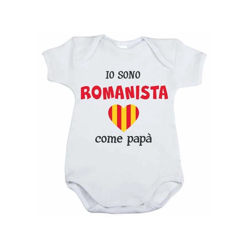 Body Neonato Io sono Romanista - 1/3 Mesi