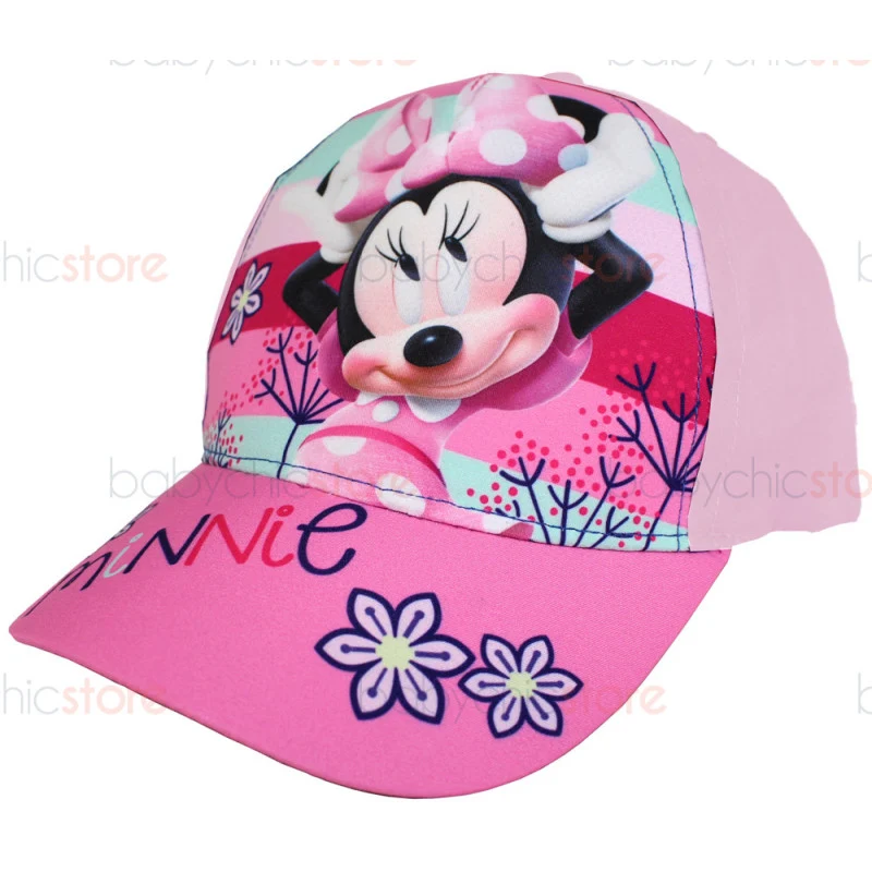 Cappellino con Visiera di Minnie - Flowers Rosa