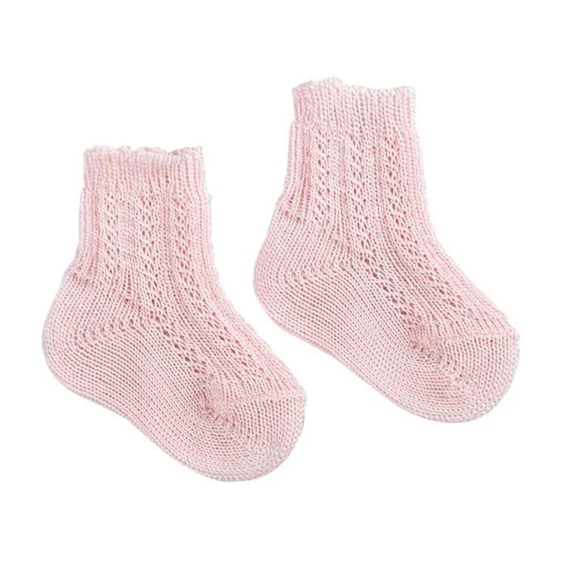 Calzino Corto in Cotone Rosa - 23 - 26