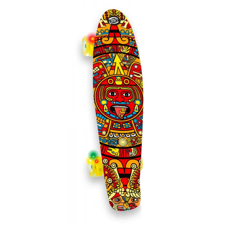 Skateboard Con Ruote Led - Arancione